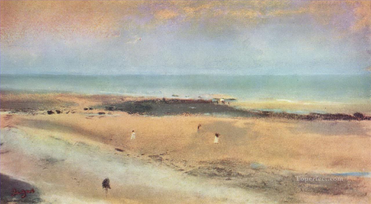 エッベのビーチ 1870年 エドガー・ドガ油絵